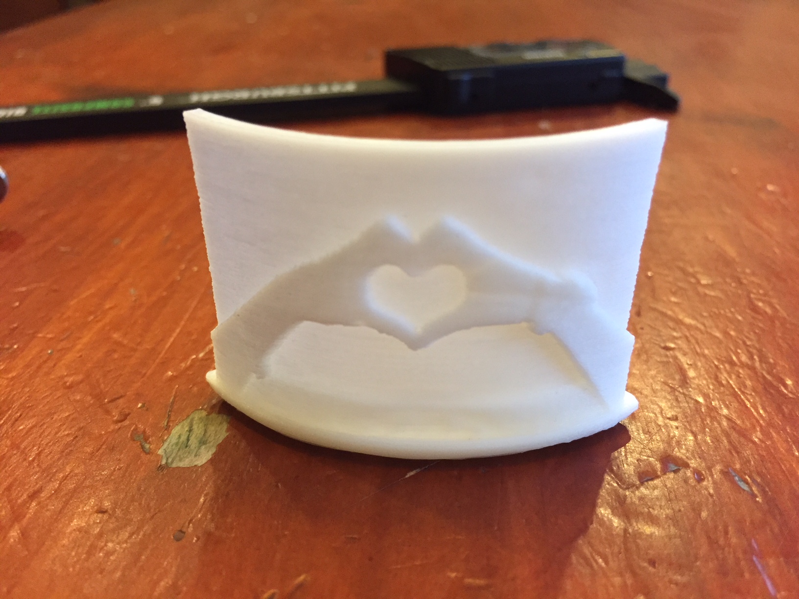 lithophane night light finished printing