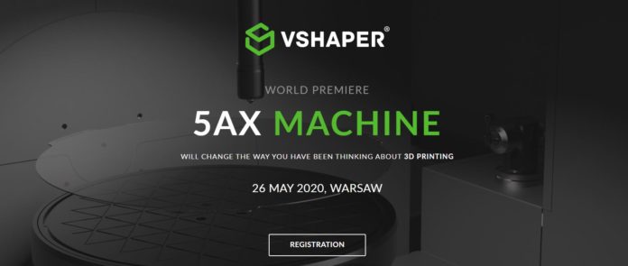 VSHAPER set to launch 5-AXIS 3D printer in May