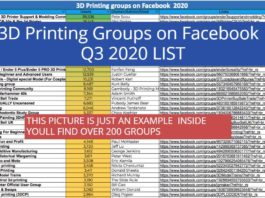 3D Printing Groups on Facebook – Q3 2020 LIST