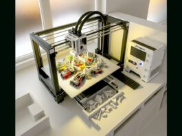 LEGO and Ultimaker Unveil 3D Printing Collaboration at AMUG 2026 High-resolution realistic photograph of a LEGO set being 3D printed by an Ultimaker printer, photographed in a real environment, matching the look of existing press images about the same. Avoid futuristic or stylized elements.