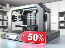 High-resolution realistic photograph of product from and LIVE: Last chance for Cyber Monday 3D printing deals with up to 50% off - Creative Bloq, photographed in a real environment, matching the look of existing press images about the same. Avoid futuristic or stylized elements.