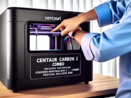 High-resolution realistic photograph of product from Elegoo debuts Centauri Carbon 2 Combo, an enclosed multicolor 3D printer below $500 - VoxelMatters, photographed in a real environment, matching the look of existing press images about the same. Avoid futuristic or stylized elements.