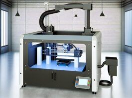 FUGO Precision 3D Unveils Commercial 3D Printing System at LMT Lab Day High-resolution realistic photograph of product from FUGO Precision 3D to debut commercial 3D printing system at LMT Lab Day - tctmagazine.com, photographed in a real environment, matching the look of existing press images about the same product. Avoid futuristic or stylized elements.