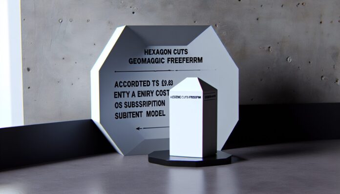 “High-resolution realistic photograph of product from and Hexagon Cuts Geomagic Freeform Entry Cost with Subscription Model and New Workflow Tools - 3D Printing Industry, photographed in a real environment, matching the look of existing press images about the same {}. Avoid futuristic or stylized elements.”