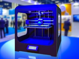 9 Obscure 3D Printing Sites You Need To Check Out High-resolution realistic photograph of a 3D printer in action, photographed in a real environment, matching the look of existing press images about the same. Avoid futuristic or stylized elements.
